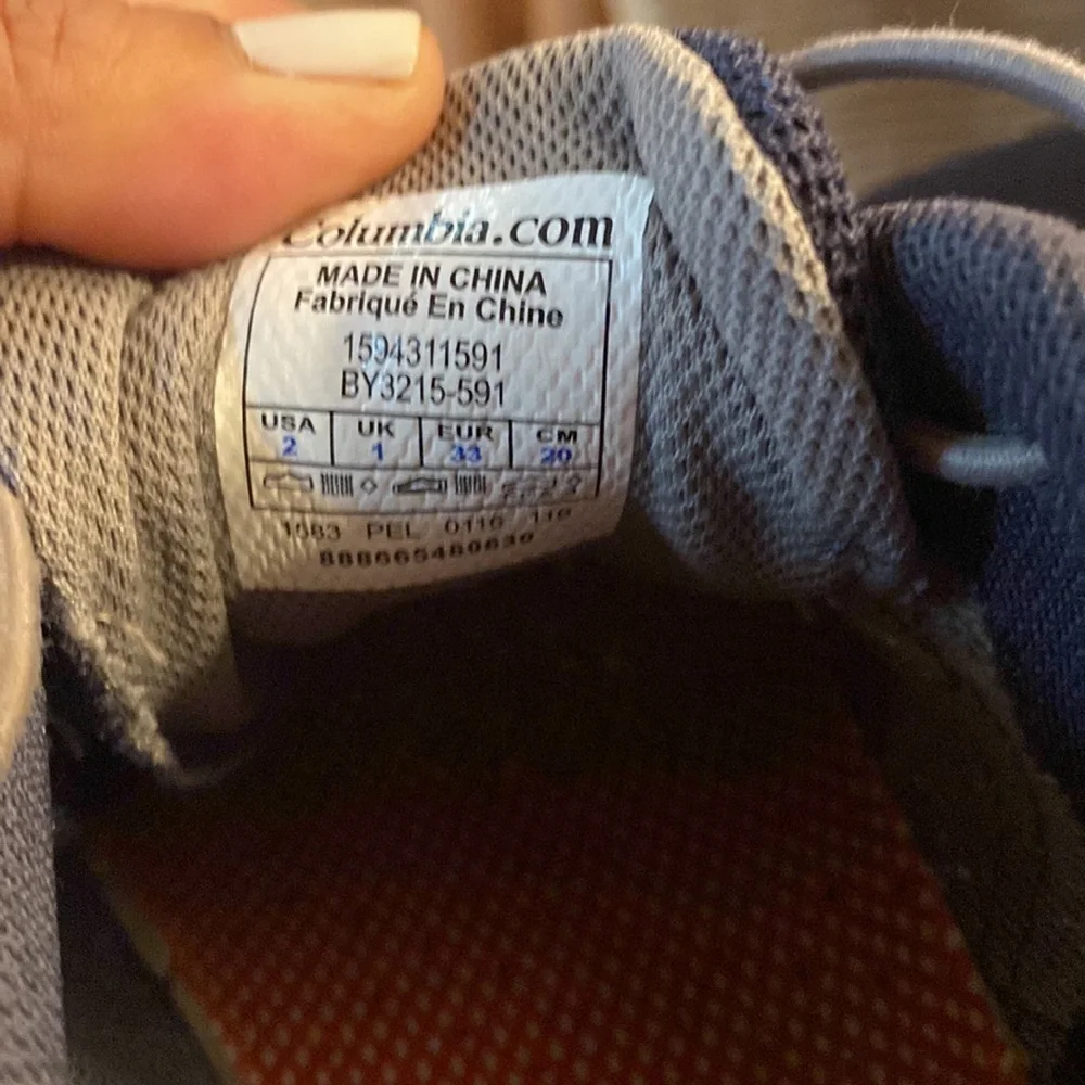 Columbia Kids Hiking Vented Sneakers